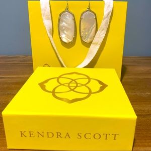 Kendra Scott Iridescent White Earrings